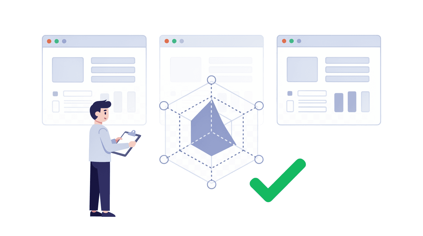 Gericht benchmarken op 3 dimensies