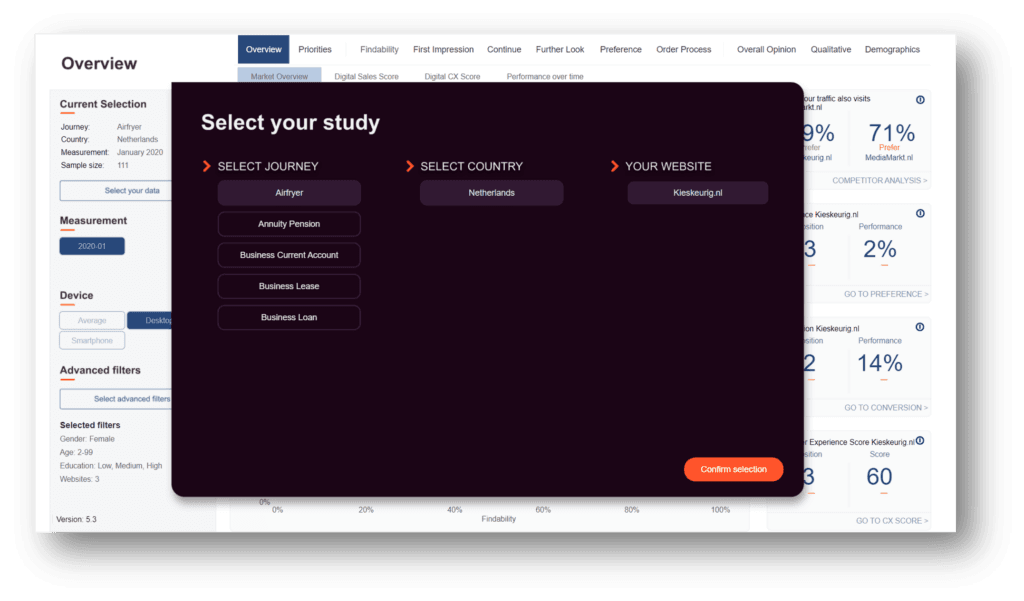 Product Update: Demographic filters & starting screen
