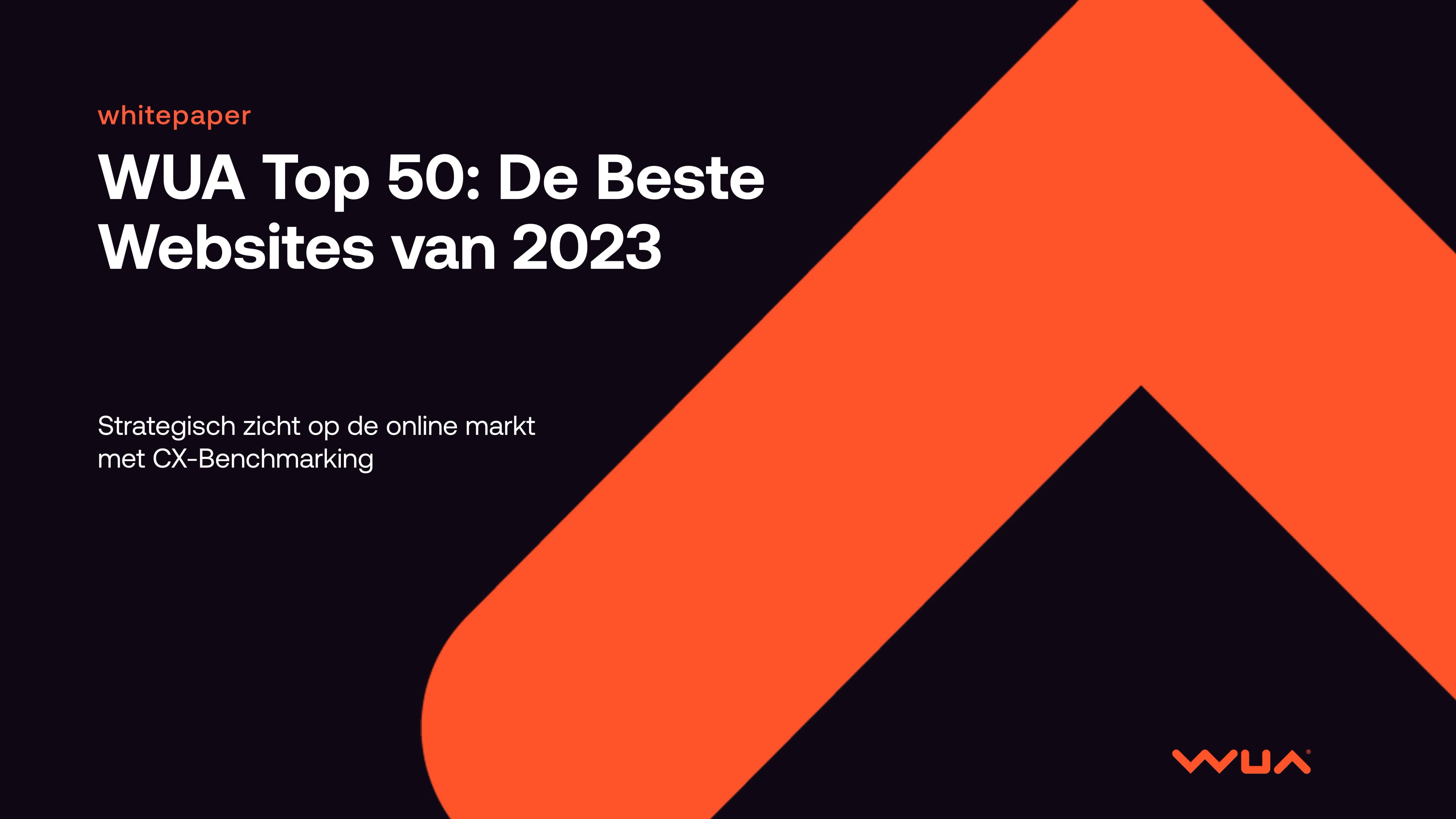 WUA Top 50 2023: strategisch zicht met CX-benchmarking — pagina 1 preview